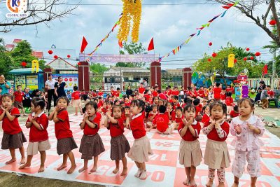 CÁC BÉ TRƯỜNG MN NGHĨA PHƯƠNG THAM GIA ĐẤU TRƯỜNG TIẾNG ANH DO TRUNG TÂM NGOẠI NGỮ GLOBAL KIDS QUẢNG NGÃI TỔ CHỨC